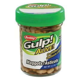 Berkley Gulp! Alive!® Maggots,White,1-Inch