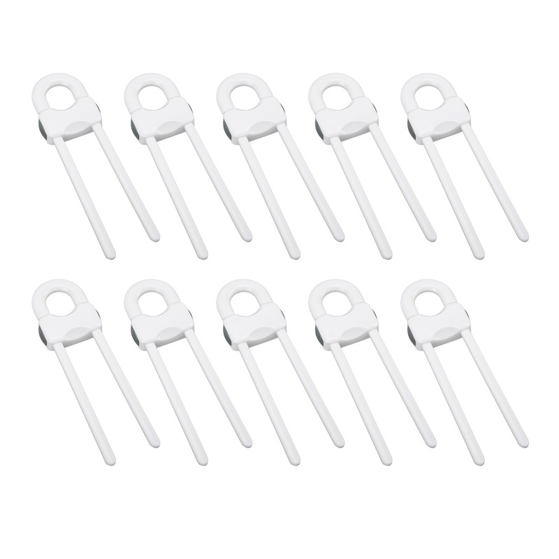 12PCS U Shaped Child Locks Safety Cabinet Childproof Latches for