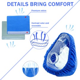 Nataku CPAP'Mask Liners/Strap Covers Kit -Compatible with AirFit F20 & AirTouch F20 Reduce Air Leakage and Soft Strap Cushions for Headgear Strap Reduce Red Mark, NOT for Mirage Quattro,Nasal