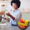 Wire Fruit Basket Black Fruit Bowl for Kitchen Counter Wave