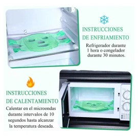 Mascarilla Facial De Hielo Hidro Gel Friocaliente Relajante                                                                                           