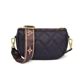 Donboly Cross Body Bag Women - Over the Shoulder Bag with Adjustable Wide Strap & Chain - Versatile Crossbody Bags for Women with Multiple Pockets Small Handbag (black)