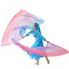 MUNAFIE Worship Flags 2 Pieces Praise Dance Flags Rectangle Colourful