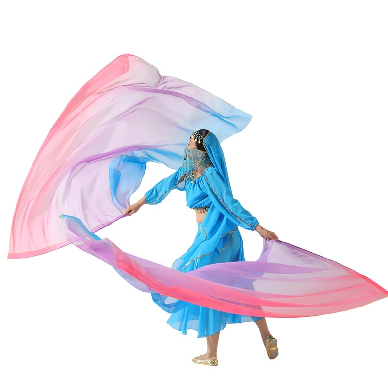 MUNAFIE Worship Flags 2 Pieces Praise Dance Flags Rectangle Colourful