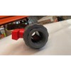 Suinga 32mm Grey PVC Threaded Ball Valve 1" Stop Valve