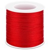 anezus Anezus Red Nylon String for Bracelets, 0.8mm Nylon Thread