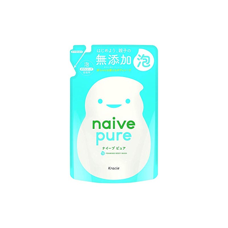 (Additive-free) Naive Pure Foam Body Soap (Can be Used with