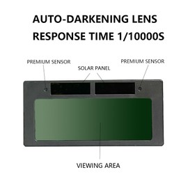 Phosyder True-Color Auto Darkening Welding Lens 2-Pack, Replacement Horizontal Lens for Welding Hoods/Helmet, Shade 3/11, 2 x 4.2"