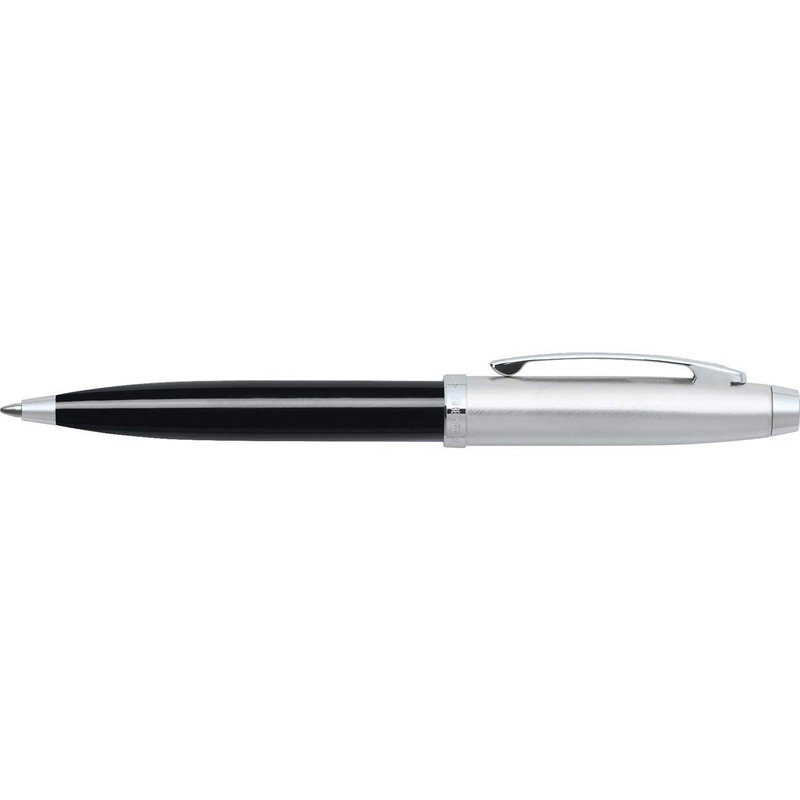 Sheaffer 100 - Refillable ballpoint pen, glossy black and chrome,