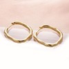 JOLCHIF Gold Square Hoop Earrings for Women With Cubic Zirconia