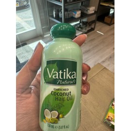 Dabur Vatika Naturals Coconut Hair Oil with Henna, Amla, Lemon & 5 Herbs - Nourish & Strengthen Hair & Scalp for Healthy & Radiant Hair for Kids, Women & Adults - 5.07 Fl Oz (Pack of 1)