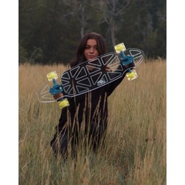 GHOST BOARDS Clear Longboard Skateboard - A Stylish Adult Skateboard with LED Wheels & No Grip Tape - Ride in Style & Turn Heads with Clear Skateboards Built for Fun, Speed & Smooth Carving