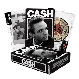 AQUARIUS Johnny Cash - Baraja de Cartas de tamaño póquer para Tus Juegos de Cartas Favoritos - Producto Oficial de Johnny Cash y coleccionables