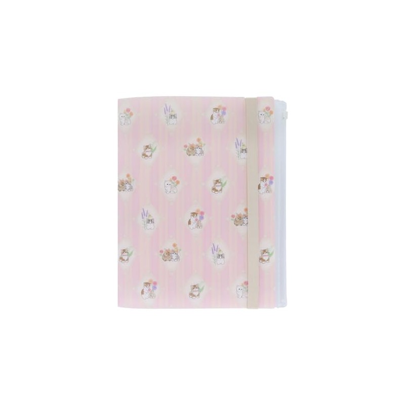 Sunstar Stationery mofusand Clear File with Band Pink S2139359