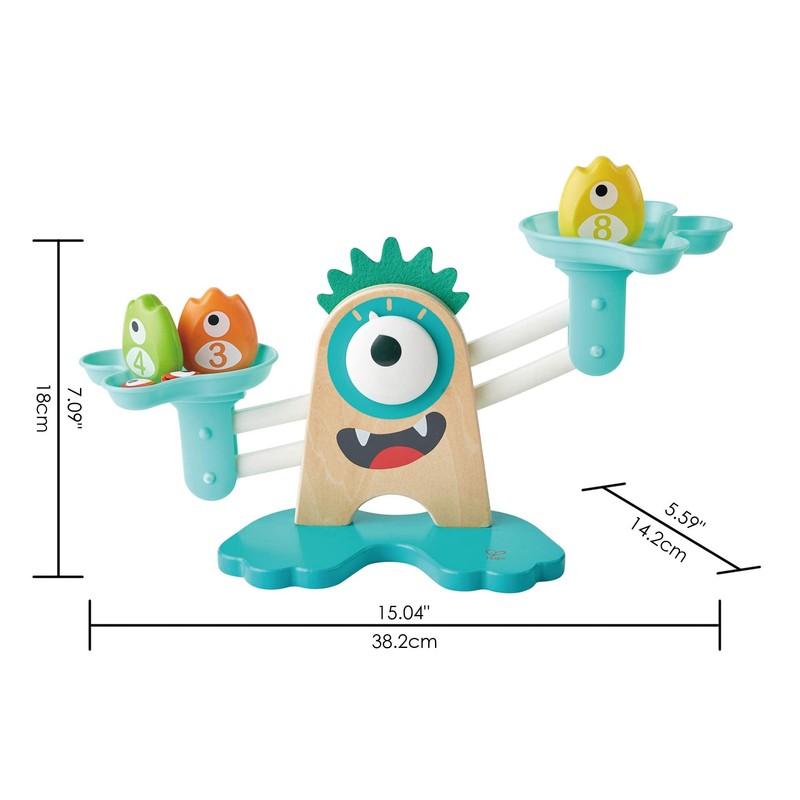 Hape Math Monster Scale Toy| 22 PCs Cute Counting Math