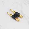 eMagTech 2PCS Gold Plated Copper Dual Banana Plug Double Row