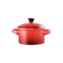 Baccarat Le Connoisseur Stoneware Mini Casserole with Lid 160ml 9X5cm Red