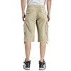 DGWZ Mens Elastic Waist Cargo Shorts Zipper Pocket Relaxed fit