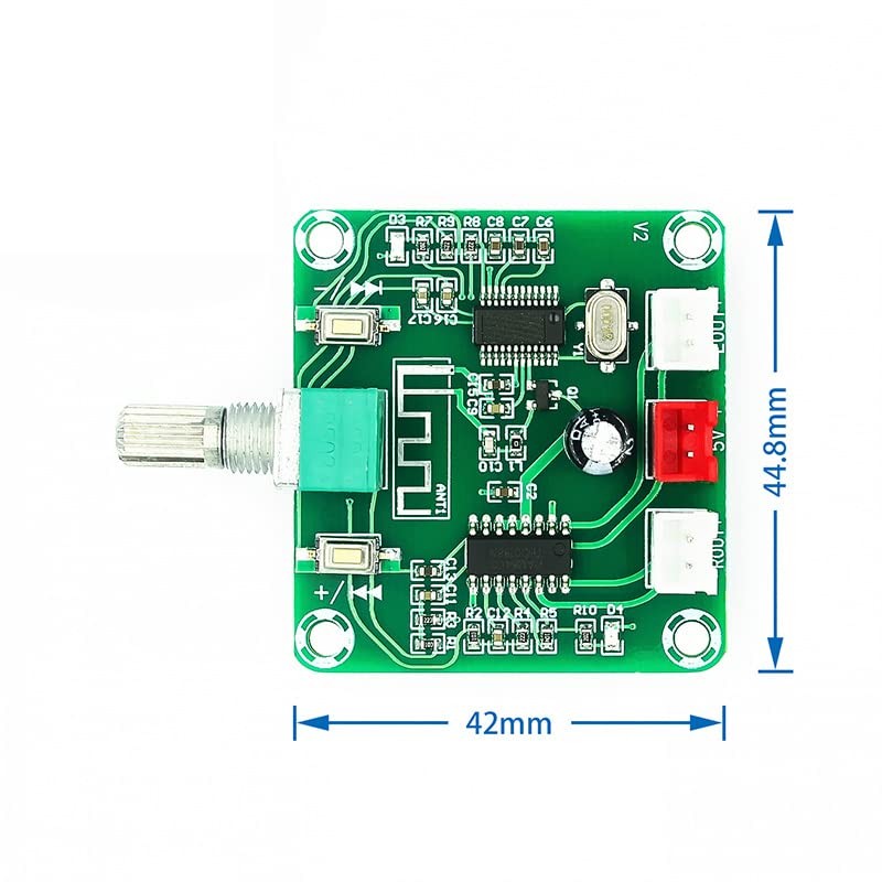 TECNOULAB 5pcs XH-A158 Bluetooth 5.0 Audio Amplifier Board PAM8403 Wireless