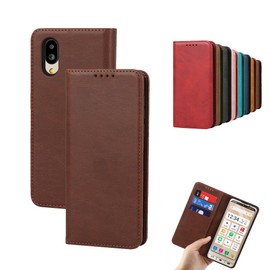 Compatible Basio Active au SHG09 Simple Smartphone 6 Simple Sumaho6 A201SH Folio Shell Notebook Type Protective Cover Notebook Card Storage Side Magnet Bracket Function Compatible Shockproof