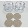 Merriway BH04569 (4 Pcs) Castor Cups with Felt Pad, Outer