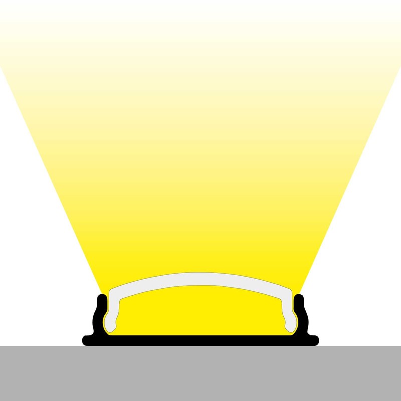 Flexible 2-Metre Aluminium Profile Flex (FX), 2-Metre Anodised Aluminium Profile