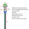Gebildet 5pcs LED Metal Indicator Light Waterproof Signal Lamp 6mm