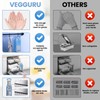 VEGGURU Safer Mandoline Food Slicer, Thickness Adjustable Vegetable Chopper, Onion