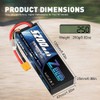 Zeee 2S 5200mAh Lipo Battery 7.4V 80C Battery with XT60