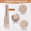 Women Winter Knit Warm Hat Beanie Scarf Gloves Set Pom