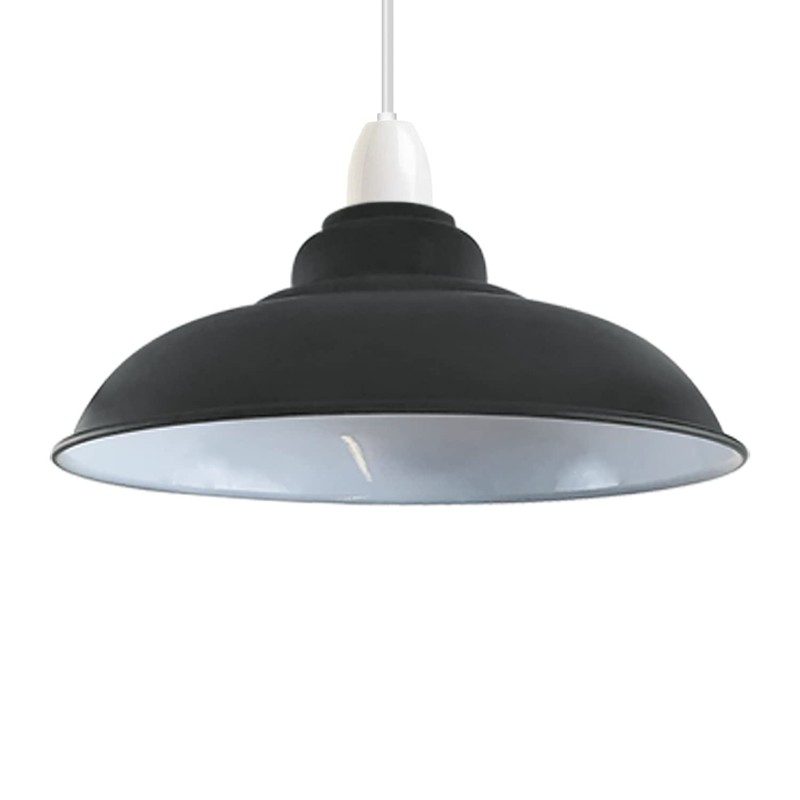 LEDSone Industrial Ceiling Pendant Light Shades, Retro Vintage Style Curvy