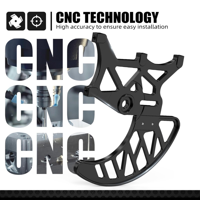 NICECNC Rear Brake Disc Guard & Dual Caliper Mounting CNC