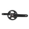 Mountain Bike Crank Arm Set Hollow One Piece Positive Negative