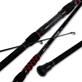 Fiblink Surf Spinning Fishing Rod 2-Piece/3-Piece Carbon Fiber Travel Fishing Rod (9-Feet / 11-Feet & 12-Feet & 15-Feet) (15' - 3pcs - H)