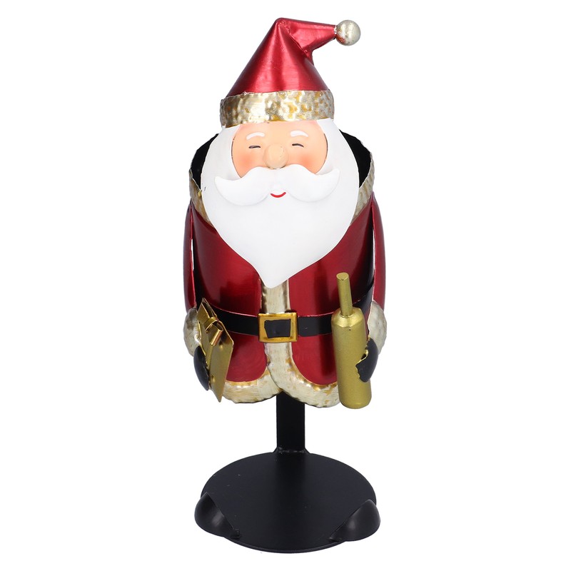 Santa Claus Wine Rack Innovative Dinning Table Decoration Ornament for