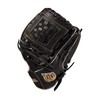 WILSON Guante de softbol para Mujer, 12 Pulgadas, Negro/Oro metálico,