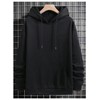 SweatyRocks Men's Drawstring Hooded Sweatshirt Letter Graphic Long Sleeve Drop