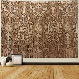 Simsant Moroccan Tapestry Typical Moroccan City Art Wall Hanging Tapestry For Bedroom Living Room Dorm 80"x60" RGTZZSI5