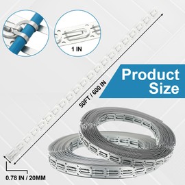 Kingdder 50ft Cable Guides for Electric Radiant Floor Heating Cables Electric Radiant Heat Strapping for Timber/concrete Subfloor Compatible with Most Underfloor Heating Systems