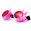 4sold (TM Cyber Goggles Black with Cyber Spikes Steam Punk