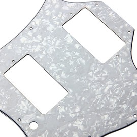 3Ply American Standard SG Full Face Guitar Pickguard Scratch Plate for Gibson SG Standard (White Pearl)