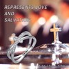 Cross Ring 925 Sterling Silver Faith Ring Christian Religious Jewelry