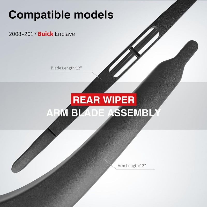 Replacement for 2008-2017 Buick Enclave Rear Windshield Back Wiper Arm