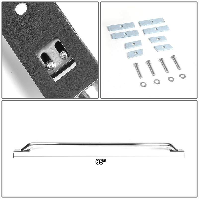DNA MOTORING RAIL-001-SS Pair of Truck Bed Rails for 92-11
