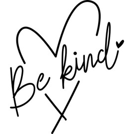 SEC Apparel Be Kind Iron On Patches Decals Transfers Applique Letters for t Shirts Fabric Clothing | Funny