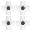 10PCS PVC Plastic Pipe Connector 6 Way Corner Elbow Fittings