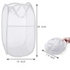 Buenod Pop up Laundry Hamper, Portable Foldable Mesh Clothes Hamper