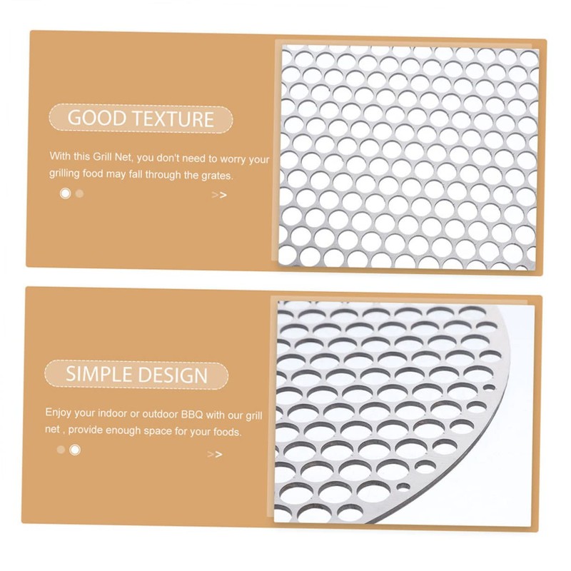 BIUDECO Round Stainless Steel Grill Mesh BBQ Accessory for Cooking
