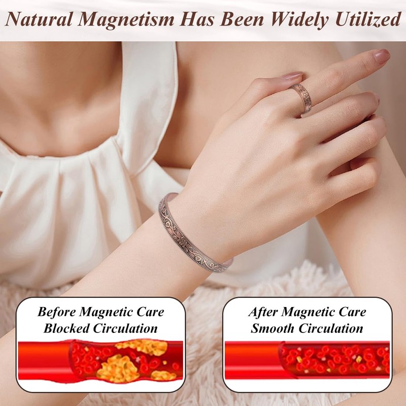 Vicmag Copper Magnetic Bracelet for Women and Men Ultra Strength