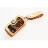 Kazan K-6K-HT Hanaho Gold Bootis Leather Key Case/Japanese Pattern/Genuine Leather